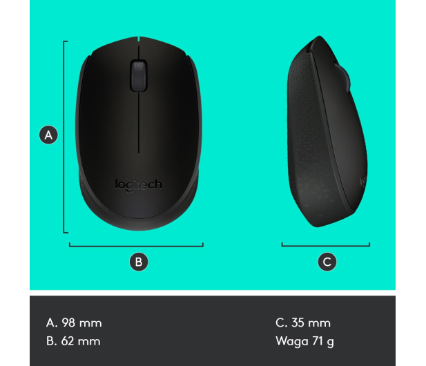 LOGITECH B170 Czarna 910-004798 - 337518 - zdjęcie 12